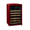 30 Bottle Freestanding Retro Wine Cooler in Wine Red