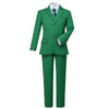 Boys Ring Bearer Suits Boy&#039;S Tuxedo Suits Wedding Outfit Suit Kids Suit Set Formal Dress Clothes Dresswear Green for Boys Size 6