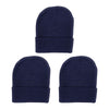 Empire Cove Cuffed Knit Beanie 3 Pack Set Navy