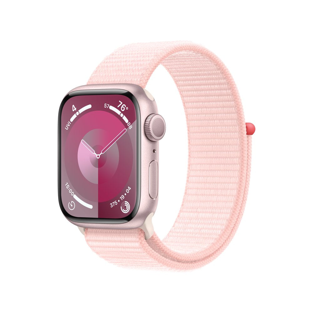 Apple Watch Series 9 GPS 41Mm Pink Aluminum Case with Light Pink Sport Loop