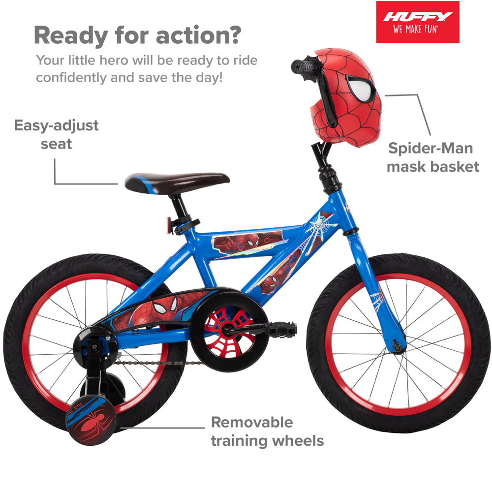 16&quot; Marvel Spider-Man Bike for Boys&#039; by Huffy