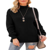 Asklazy Women&#039;S Turtleneck Oversized Sweaters Batwing Long Sleeve Pullover Loose Chunky Knit Jumper