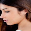 Believe by Brilliance Fine Silver Plated Cubic Zirconia Teardrop Wire Earring