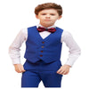 Boys Suit Boys&#039; Suits Kids Ring Bearer Outfit Toddler 4Pcs Suit Set First Communion Suits for Boys Royal Blue Size 2T