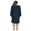 Ashford &amp; Brooks Women&#039;S Flannel Plaid Long Sleeve Nightgown