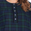 Ashford &amp; Brooks Women&#039;S Flannel Plaid Long Sleeve Nightgown