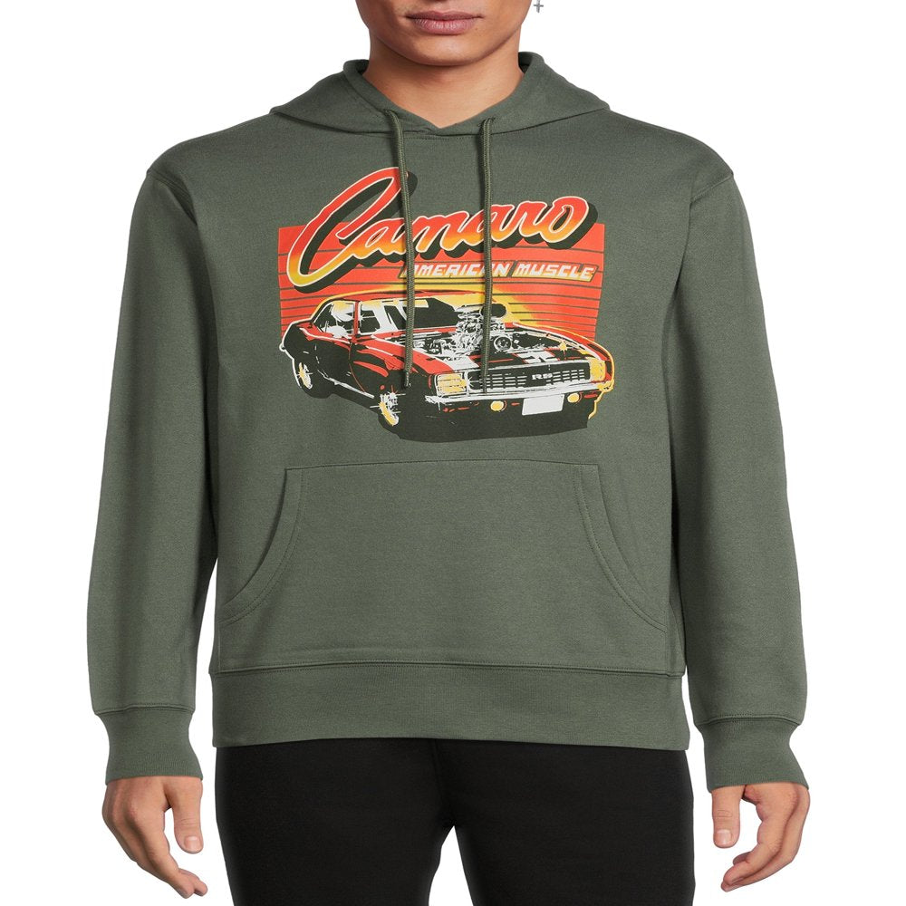 Chevrolet Men&#039;S Camaro Graphic Hoodie with Long Sleeves, Size S-3X