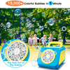 Automatic Bubble Machine, 2023 Upgrade Bubble Maker, 15000+ Bubbles per Minute, Bubble Blower for Indoor/Outdoor Party, Weddings, Christmas, Bubble Toys for Kids, Toddlers, and Pets