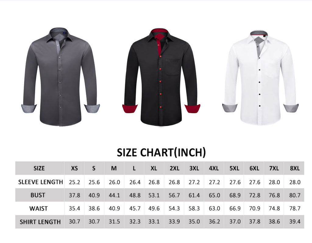 Alimens &amp; Gentle Casual Long Sleeve Cotton Stretch Dress Shirts for Men Regular Fit