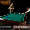 Barrington Billiards 90&quot; Ball and Claw Leg Pool Table with Cue Rack, Dartboard Set, Green, New