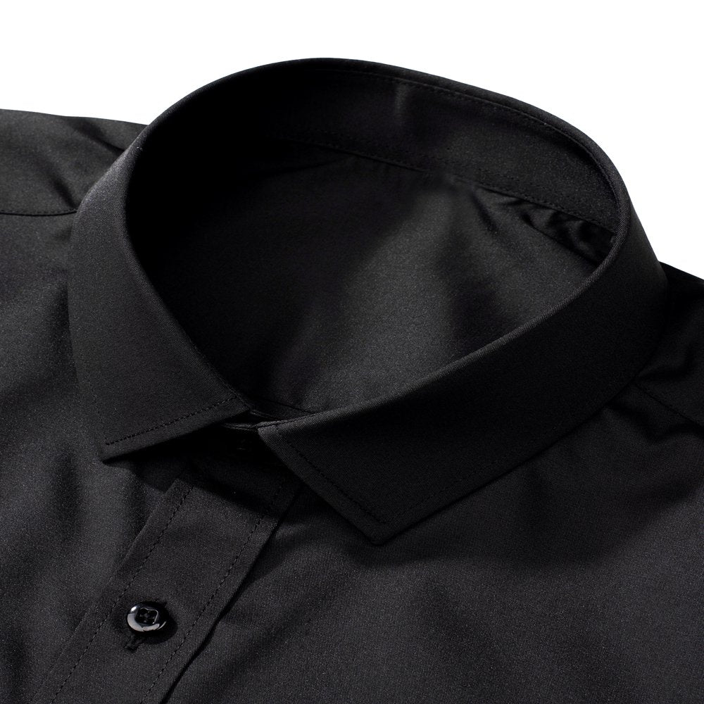 Alimens &amp; Gentle Men&#039;S Casual Long Sleeve Cotton Stretch Shirts Wrinkle-Free Regular Fit