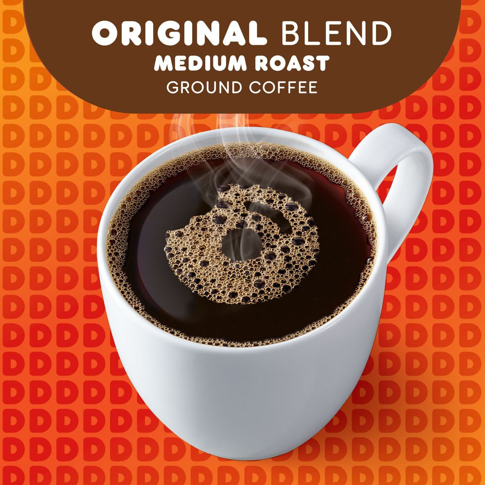 Dunkin&#039; Original Blend Ground Coffee, Medium Roast, 20 Ounce (Pack of 6)