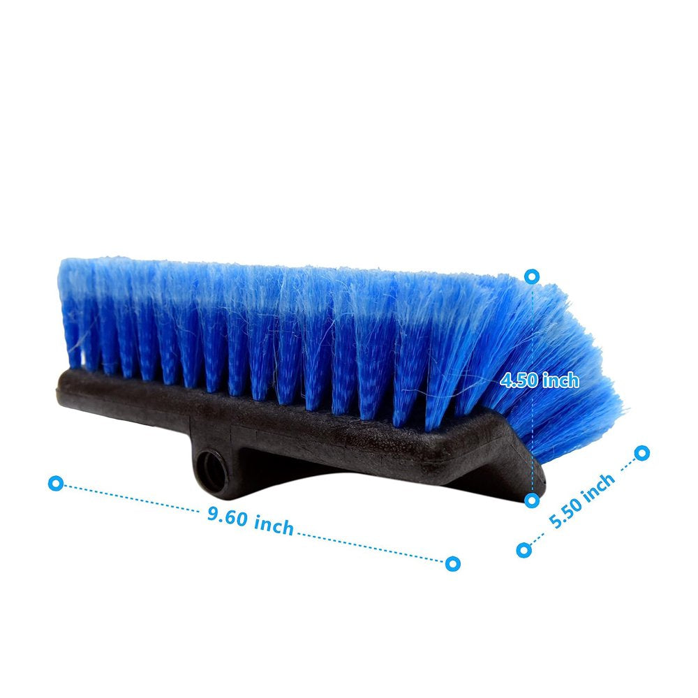 Carcarez Heavy Duty Auto Wash 10&quot; Flow-Thru Tri Level Brush Head,Blue, Pack of 1