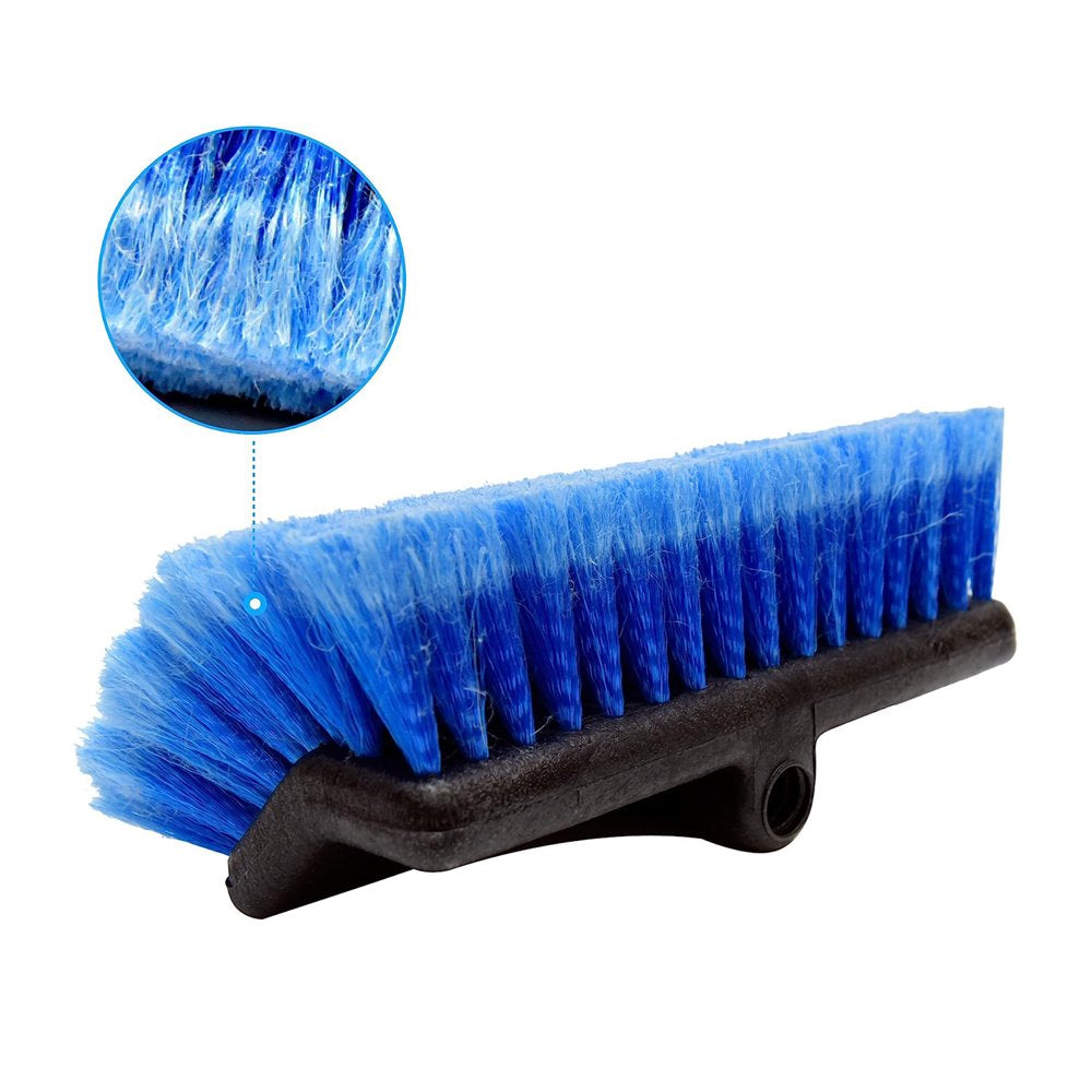 Carcarez Heavy Duty Auto Wash 10&quot; Flow-Thru Tri Level Brush Head,Blue, Pack of 1