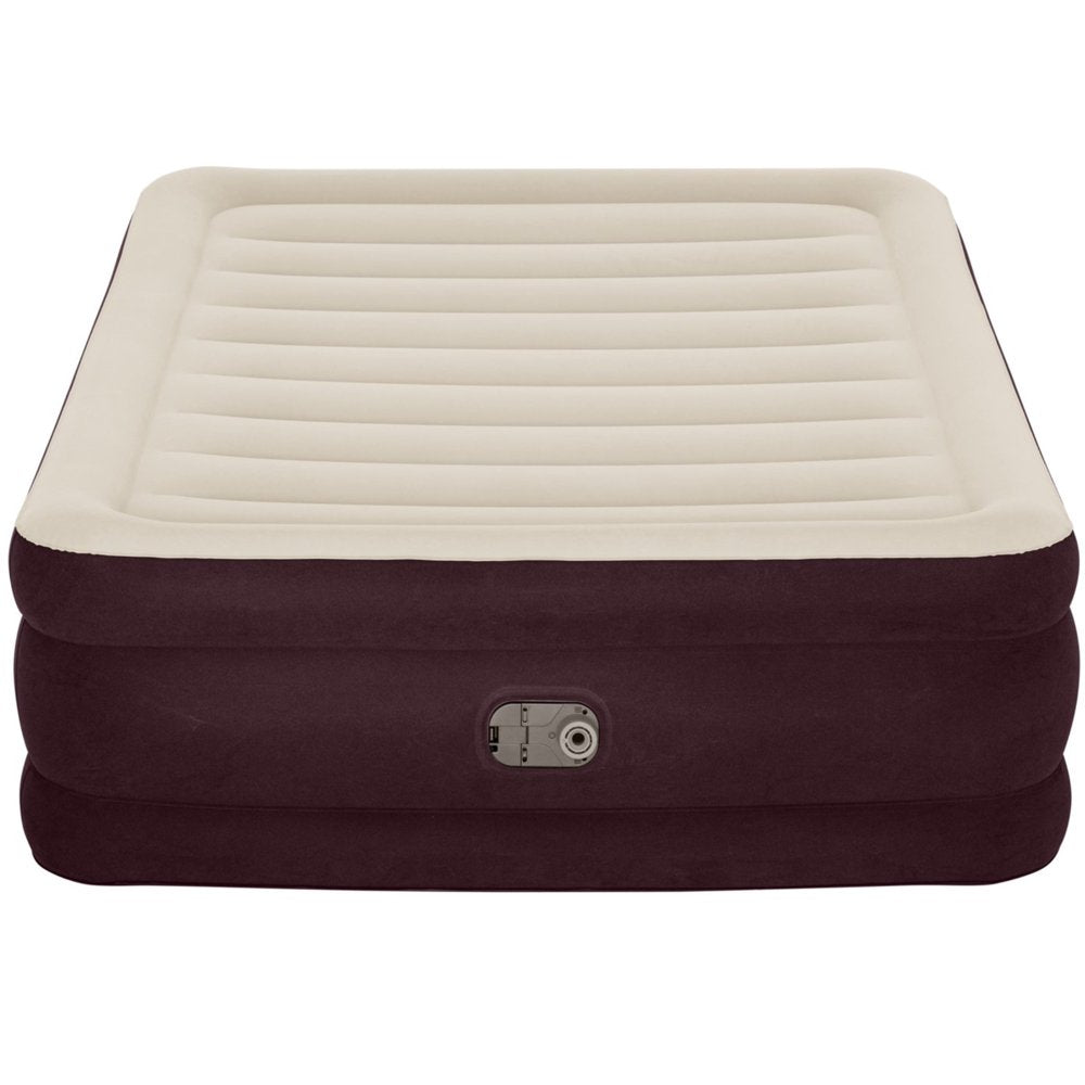 Bestway Maroon 20&quot; Queen Air Mattress with Built-In Pump