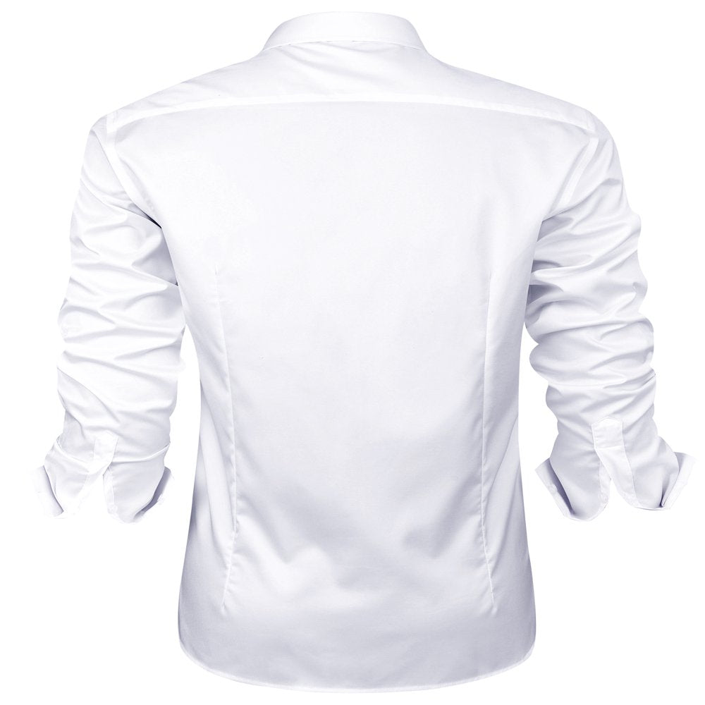 Alimens &amp; Gentle Long Sleeve Cotton Spandex Dress Shirt Casual Button down Shirts for Men