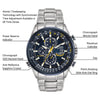 Citizen Men&#039;S Eco Drive Blue Angels World Chronograph at Watch AT8020-54L