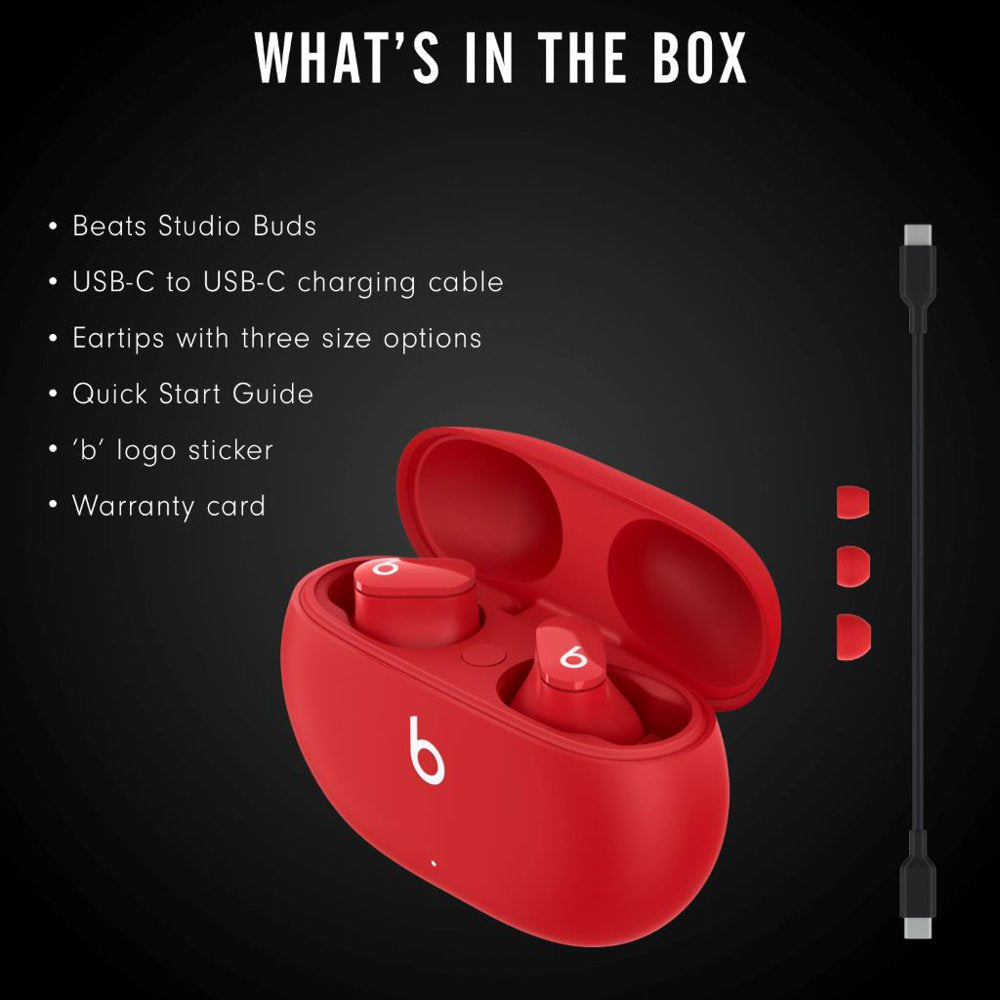 Beats Studio Buds – True Wireless Noise Cancelling Bluetooth Earbuds - Beats Red