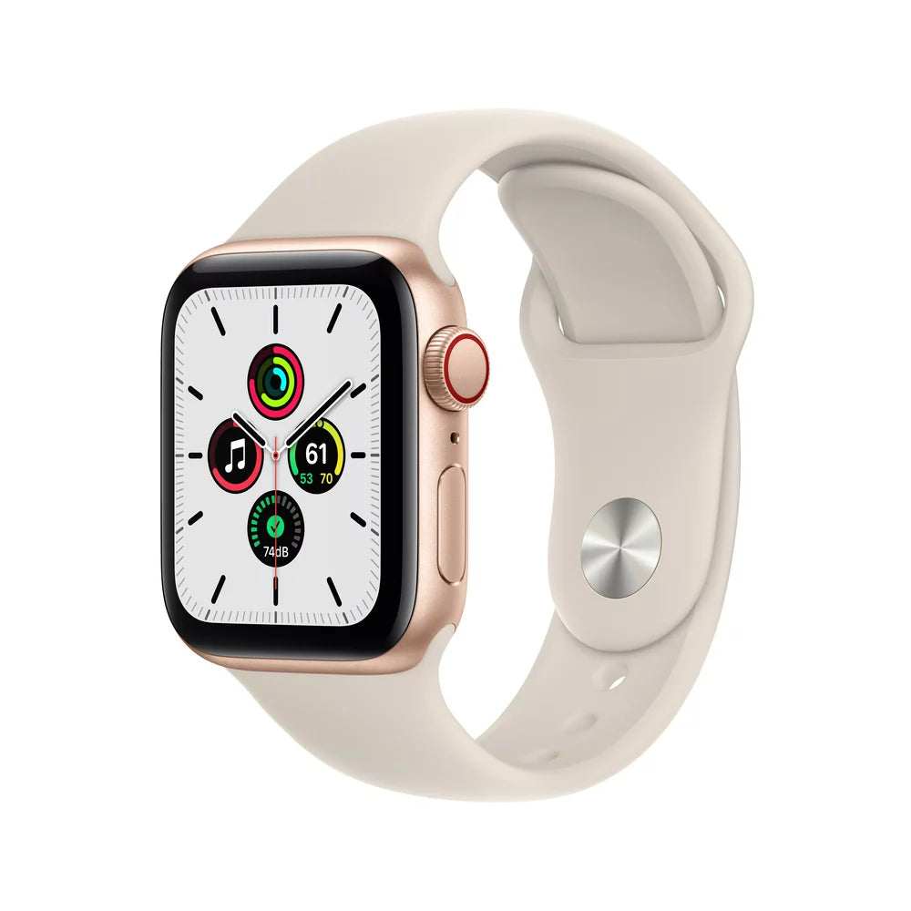 Apple Watch SE (1St Gen) GPS + Cellular 40Mm Gold Aluminum Case Starlight Sport Band - Regular with Family Set Up