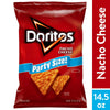 Doritos Nacho Cheese Tortilla Snack Chips,Party Size, 14.5 Oz Bag