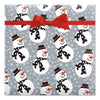 Current Snazzy Snowman Jumbo Multi-Color Holiday Heavyweight Tear Resistant Gift Wrap Paper, 67 Sq Ft.