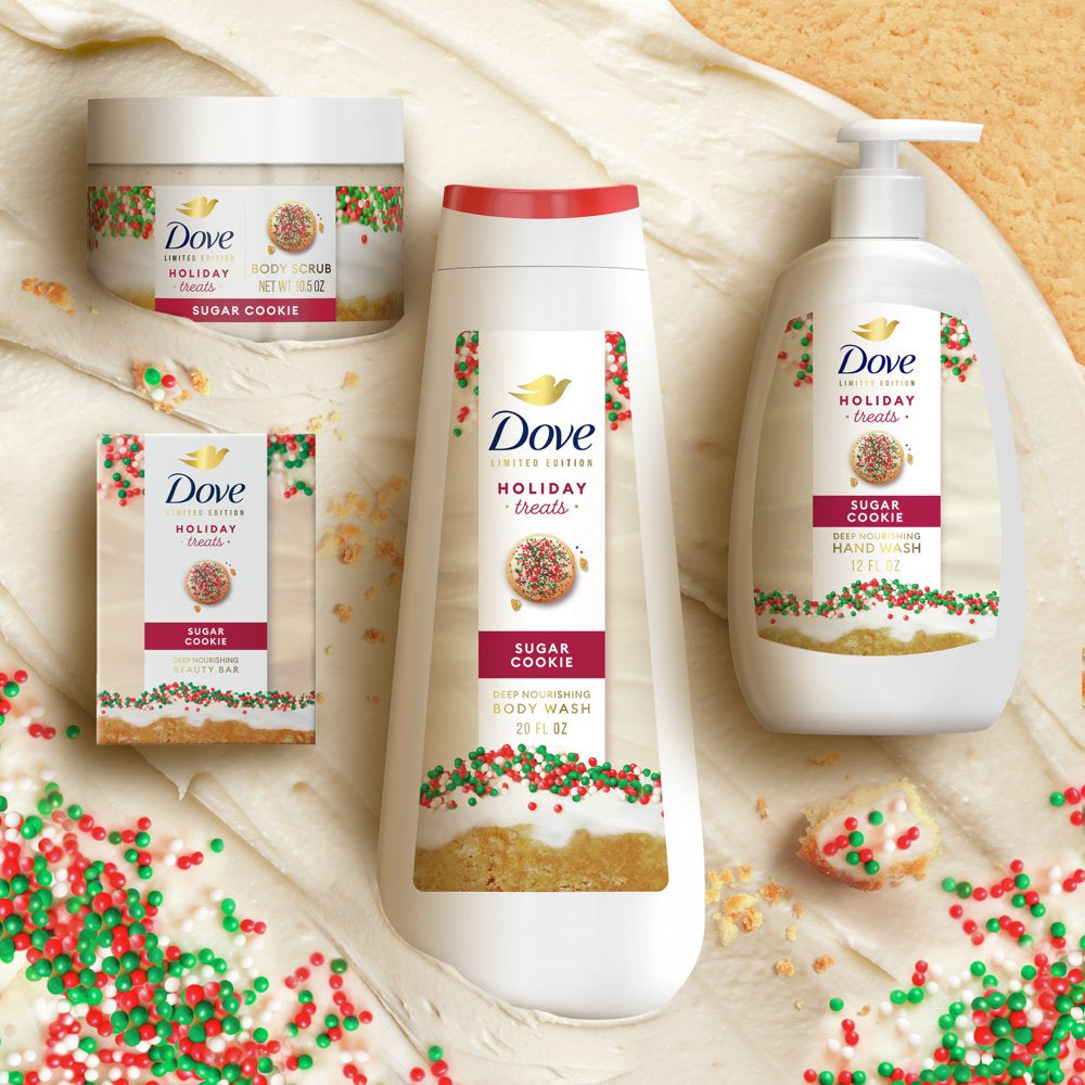 Dove Sugar Cookie Liquid Body Wash for Deep Nourishment Holiday Treats Limited Edition, 20 Oz