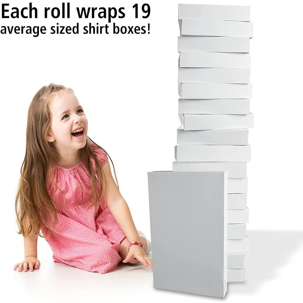 Current Truck Snowman Trees Double-Sided Jumbo Rolled Holiday Gift Wrap Paper - 23&quot; X 32&#039;, 61 Sq Ft.