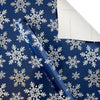 Dreaming Snowflakes Premium Christmas Wrap, Metalized Paper, 30 In, 160 Sq Ft, by Holiday Time