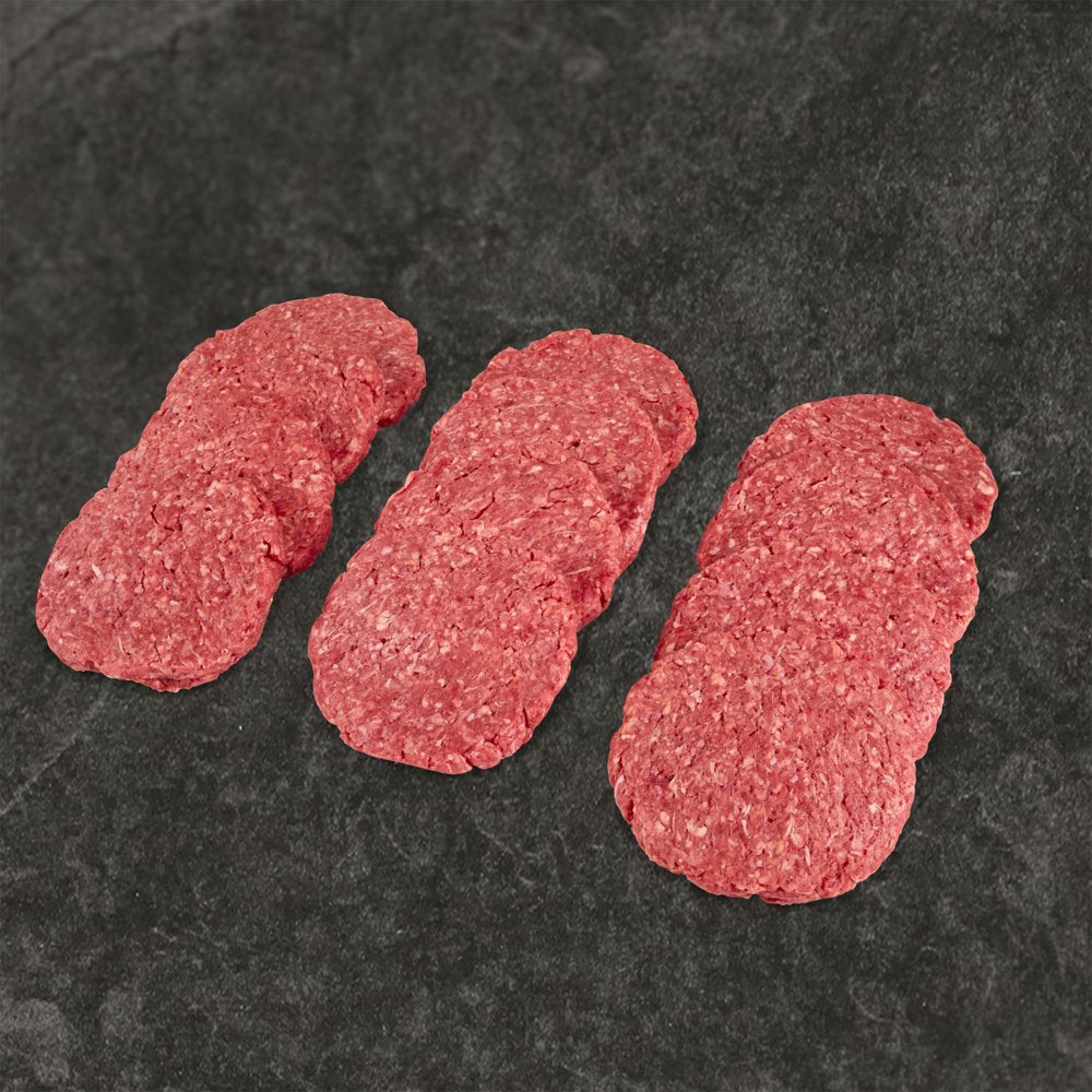 All Natural* 85% Lean/15% Fat Angus Ground Beef Steak Burgers, 12 Count, 4 Lb Tray