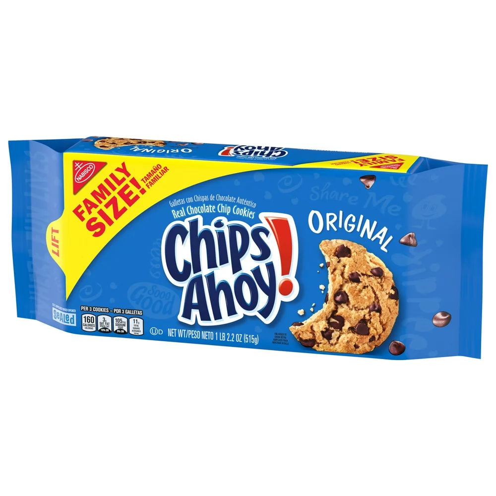 CHIPS AHOY! Original Chocolate Chip Cookies, Family Size, 18.2 Oz