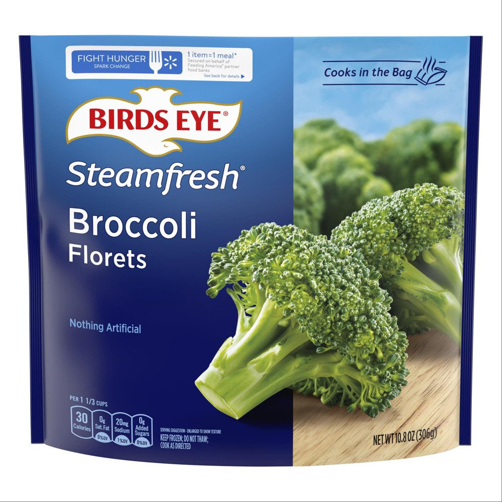 Birds Eye Steamfresh Broccoli Florets, Frozen, 10.8 Oz