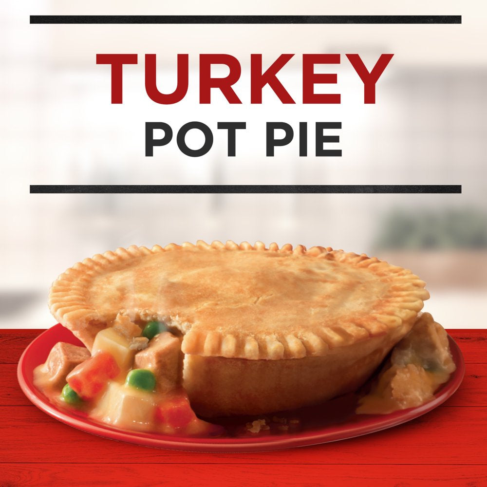 Banquet Turkey Deep Dish Pot Pie, Frozen Meal, 7 Oz (Frozen)