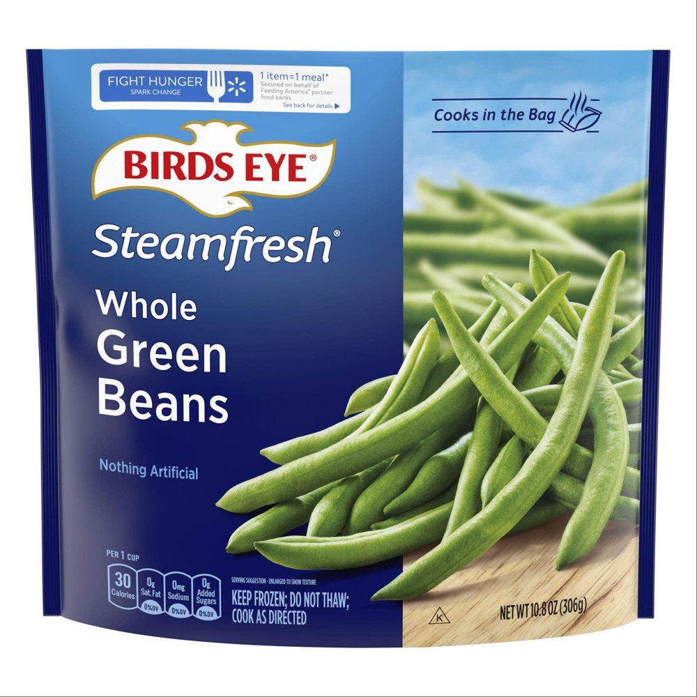 Birds Eye Steamfresh Frozen Whole Grean Beans, 10.8 Oz