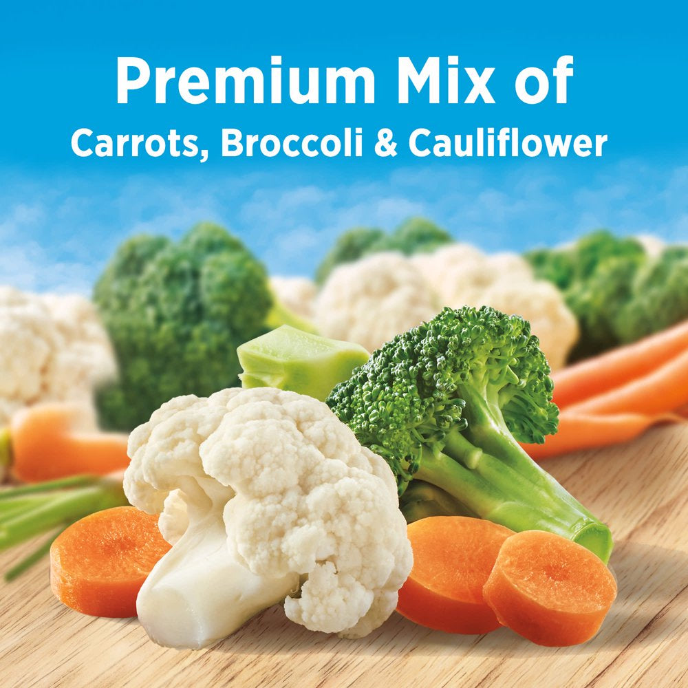 Birds Eye Steamfresh Carrots, Broccoli and Cauliflower, Frozen Vegetables, 10.8 Oz Bag (Frozen)