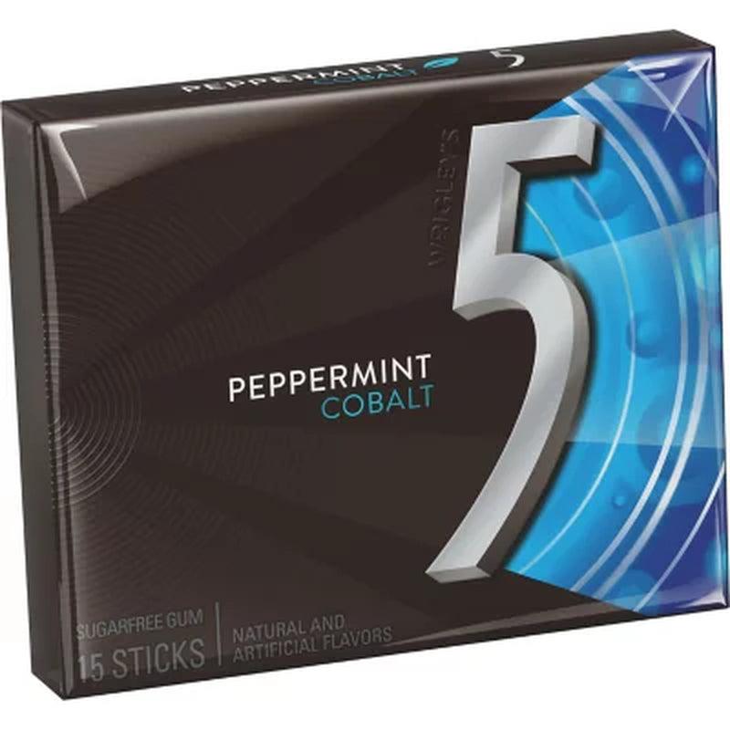 Wrigley'S 5 Gum Cobalt Peppermint (15 Ct., 12 Pk.)