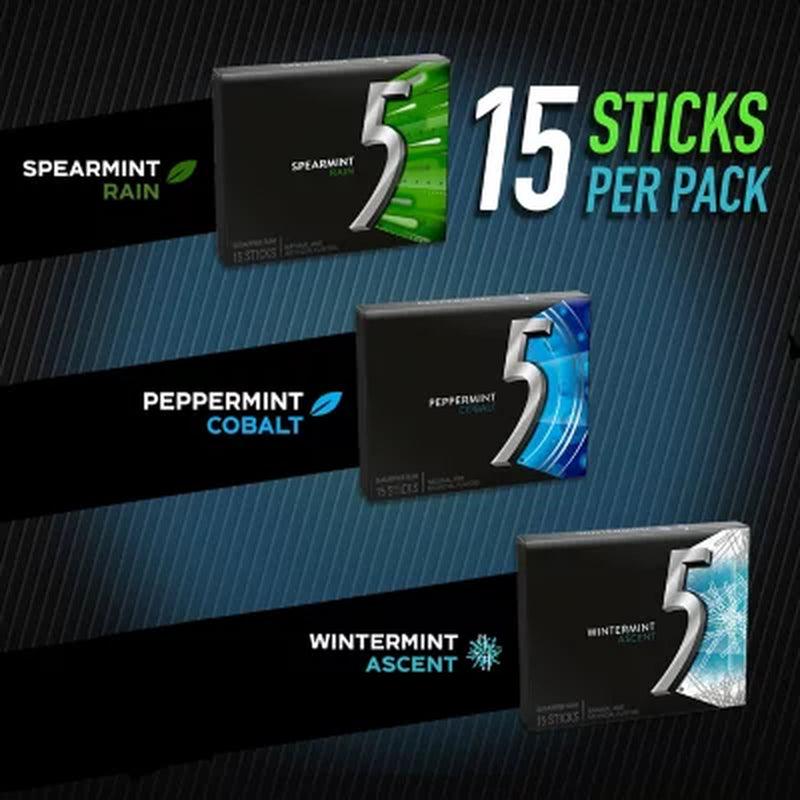 Wrigley'S 5 Gum Mint Sugar-Free Chewing Gum Bulk Variety Pack (15 Pc., 18 Pk.)