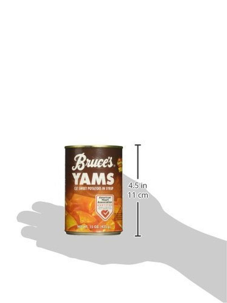 , Yams, Cut Sweet Potatoes in Syrup, 15Oz Can (Pack of 6)