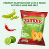 Zambos Premium Chile Limón Plantain Chips, 5.30 Oz Bag