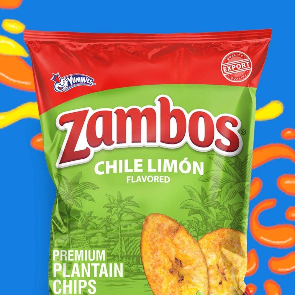 Zambos Premium Chile Limón Plantain Chips, 5.30 Oz Bag