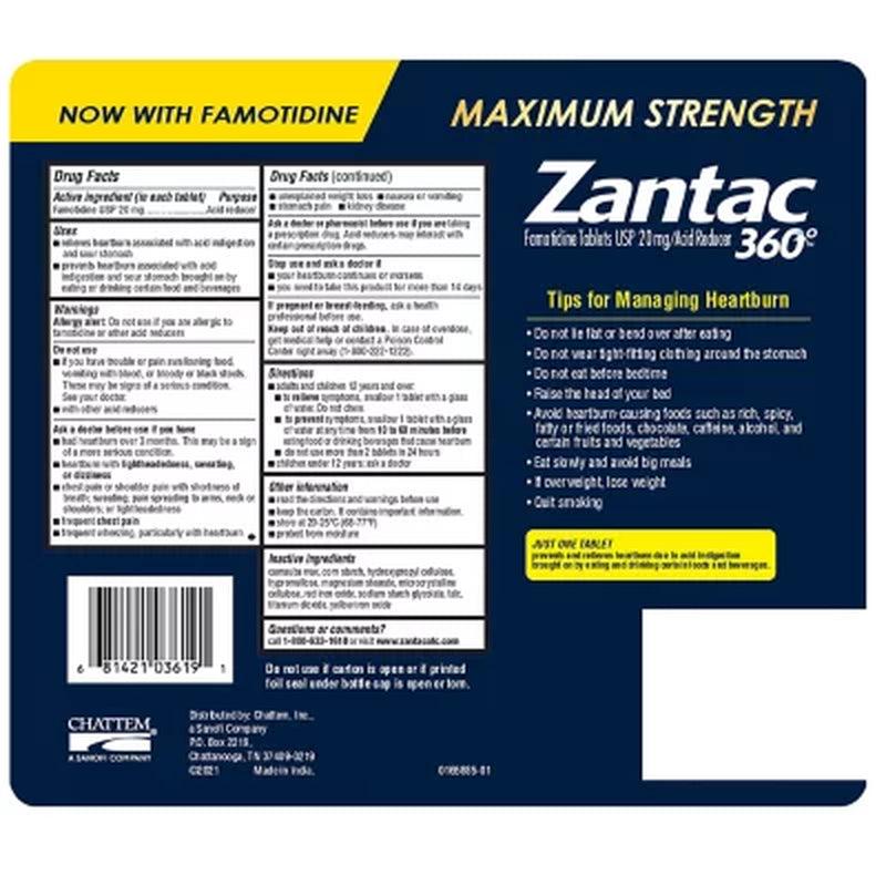 Zantac 360 Maximum Strength, 20Mg (70 Ct., 2 Pk.)