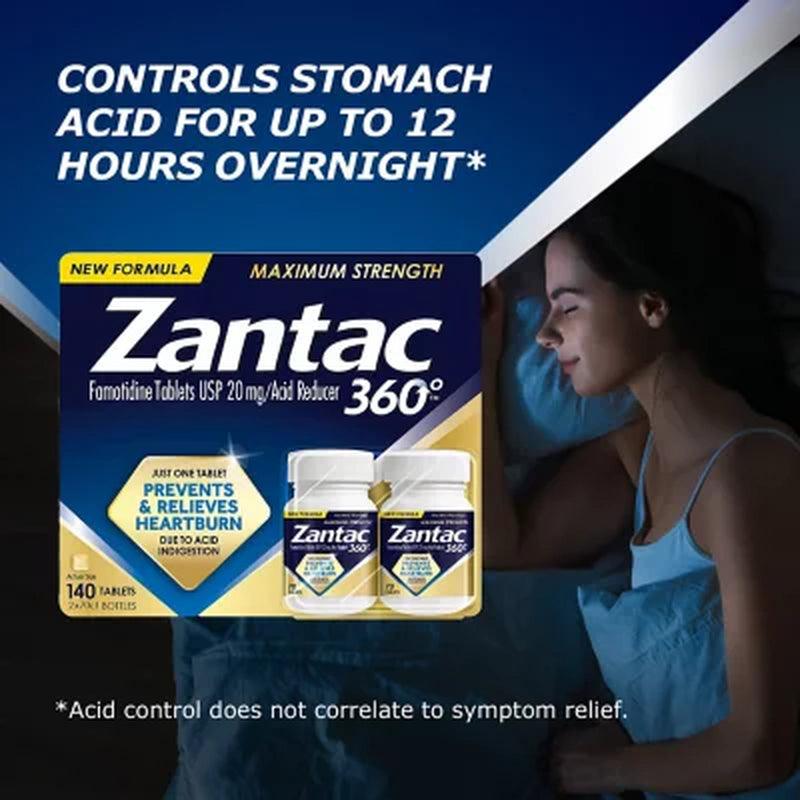 Zantac 360 Maximum Strength, 20Mg (70 Ct., 2 Pk.)