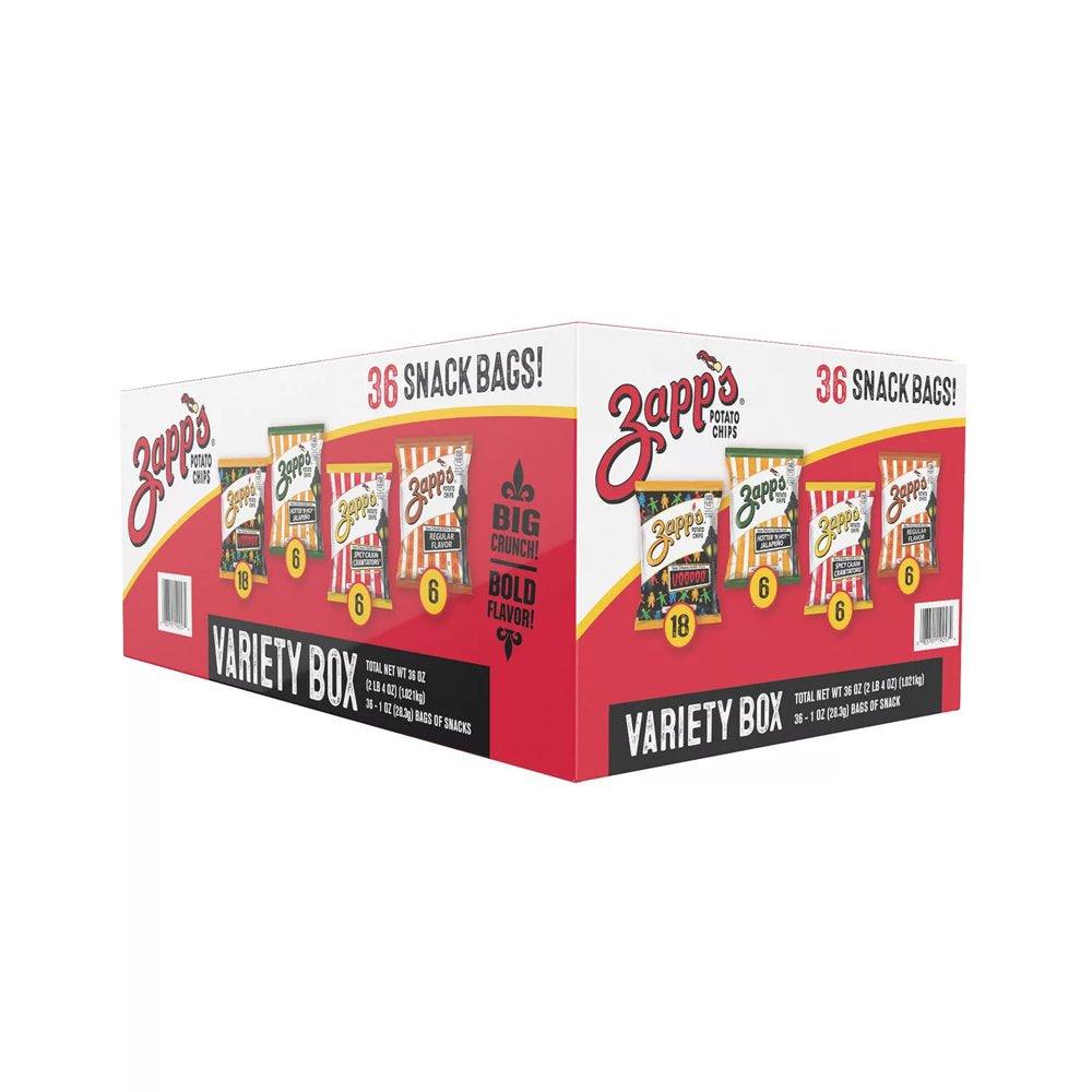 Zapp'S Potato Chip Variety Pack, 1 Ounce (Pack of 36)