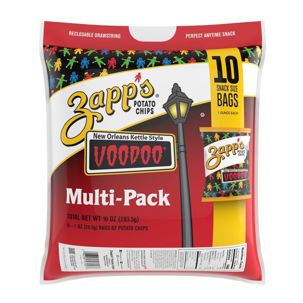 Zapp'S Voodoo New Orleans Kettle Style Potato Chips 10 Ct Sack