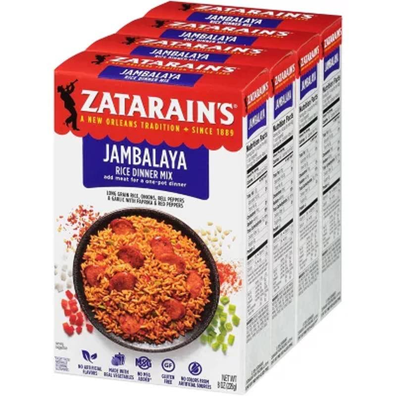 Zatarain'S Jambalaya Rice Dinner Mix (8 Oz., 4 Pk.)