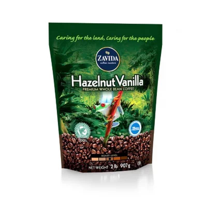 Zavida Coffee® Whole Bean Coffee, Hazelnut Vanilla (2 Lb.)