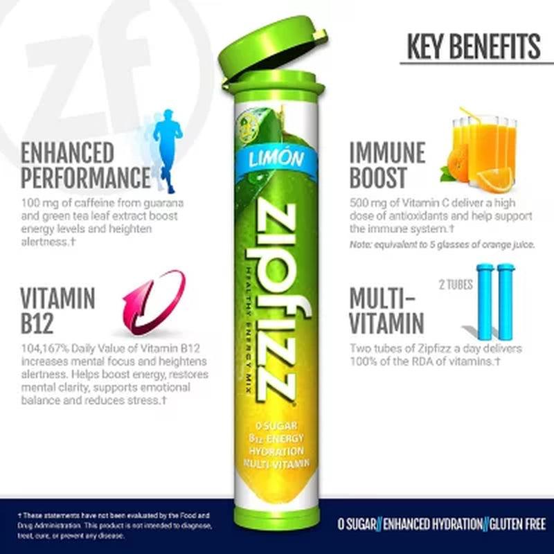 Zipfizz Energy Drink Mix, Limon (20 Ct.)