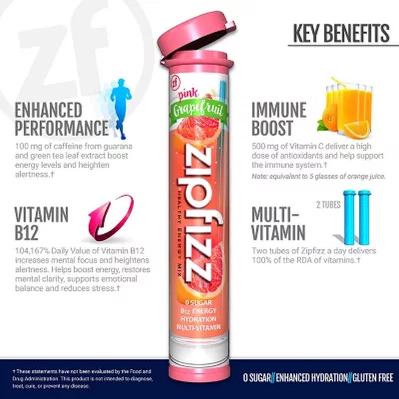 Zipfizz Energy Drink Mix, Pink Grapefruit (20 Ct.)