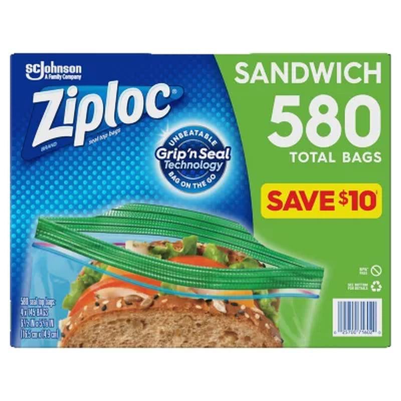 Ziploc Easy-Open Tab Sandwich Bags (580 Ct.)