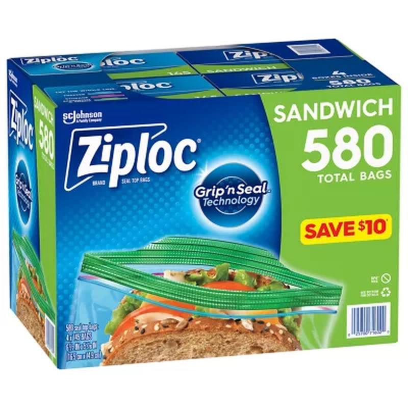 Ziploc Easy-Open Tab Sandwich Bags (580 Ct.)