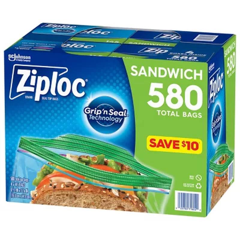 Ziploc Easy-Open Tab Sandwich Bags (580 Ct.)